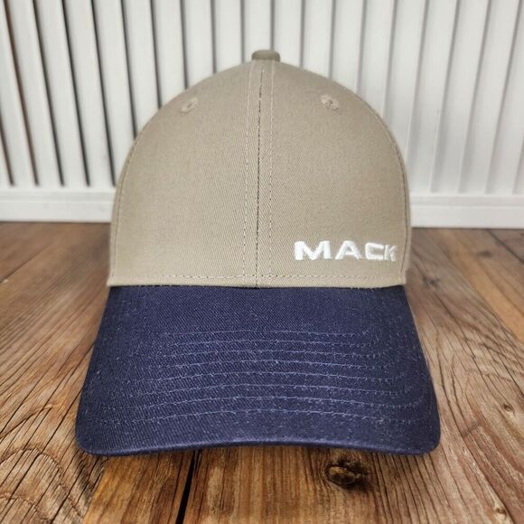 Mack Trucks Bruckner's Truck & Equipment Strapback Hat Cap Brown Canvas Mechanic - Picture 2 of 10